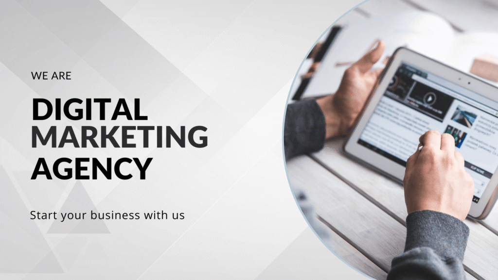 A person using a tablet to explore digital marketing content